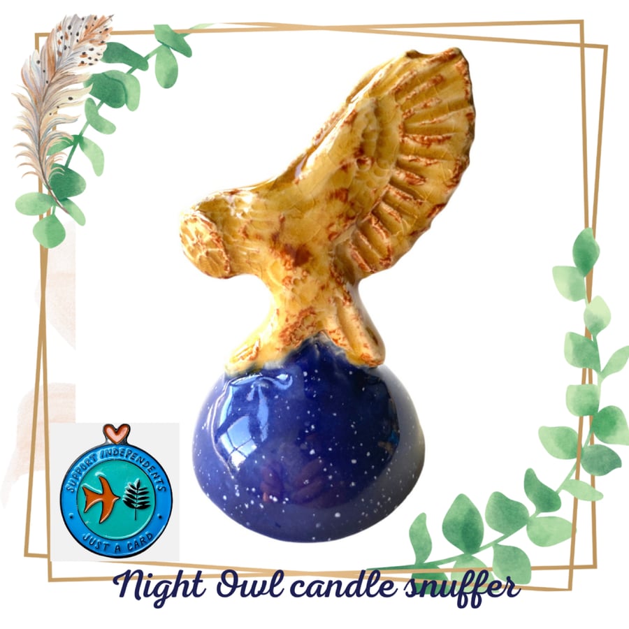 Night Owl Candle Snuffer Ornament 