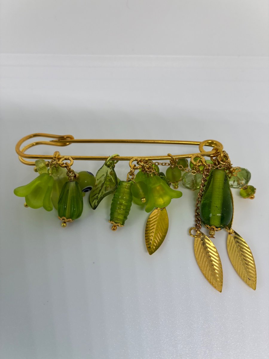 Another very bright green brooch