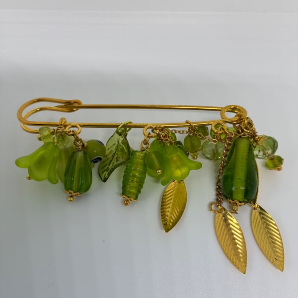 Another very bright green brooch