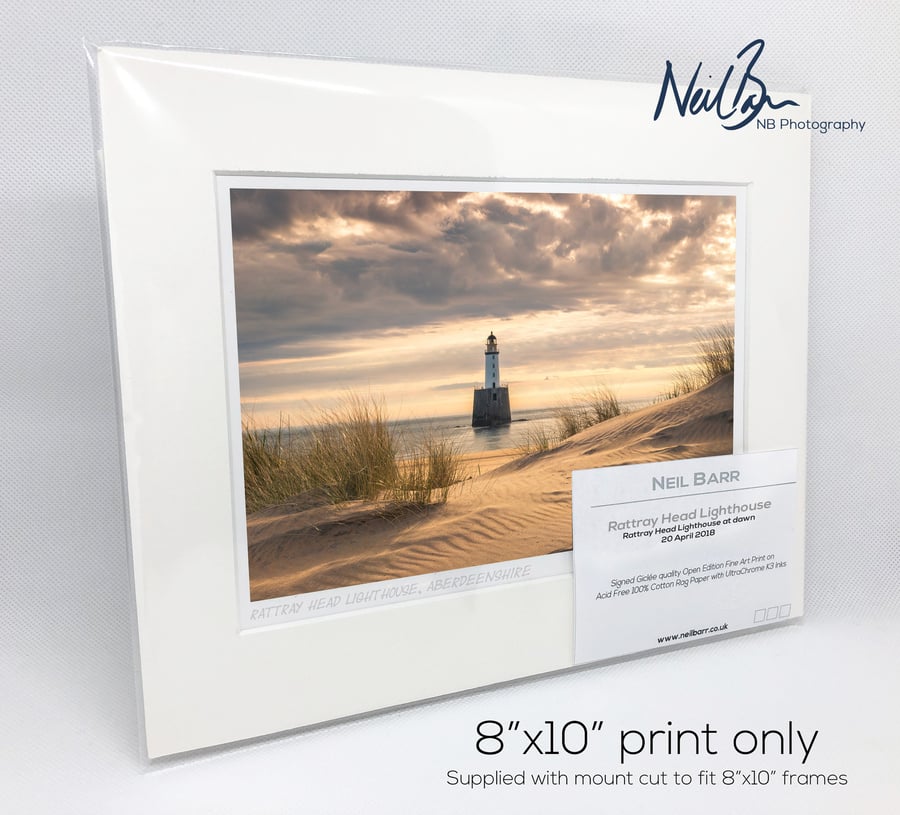Rattray Head Lighthouse, Aberdeenshire, Scotland - A5 (10" x 8") Unframed Print