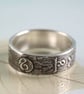 Elvish Silver Ring Band - The Road Goes Ever On - Elven Fantasy Script - Image 9