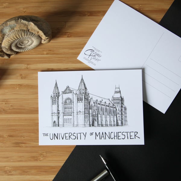 Manchester University Postcard