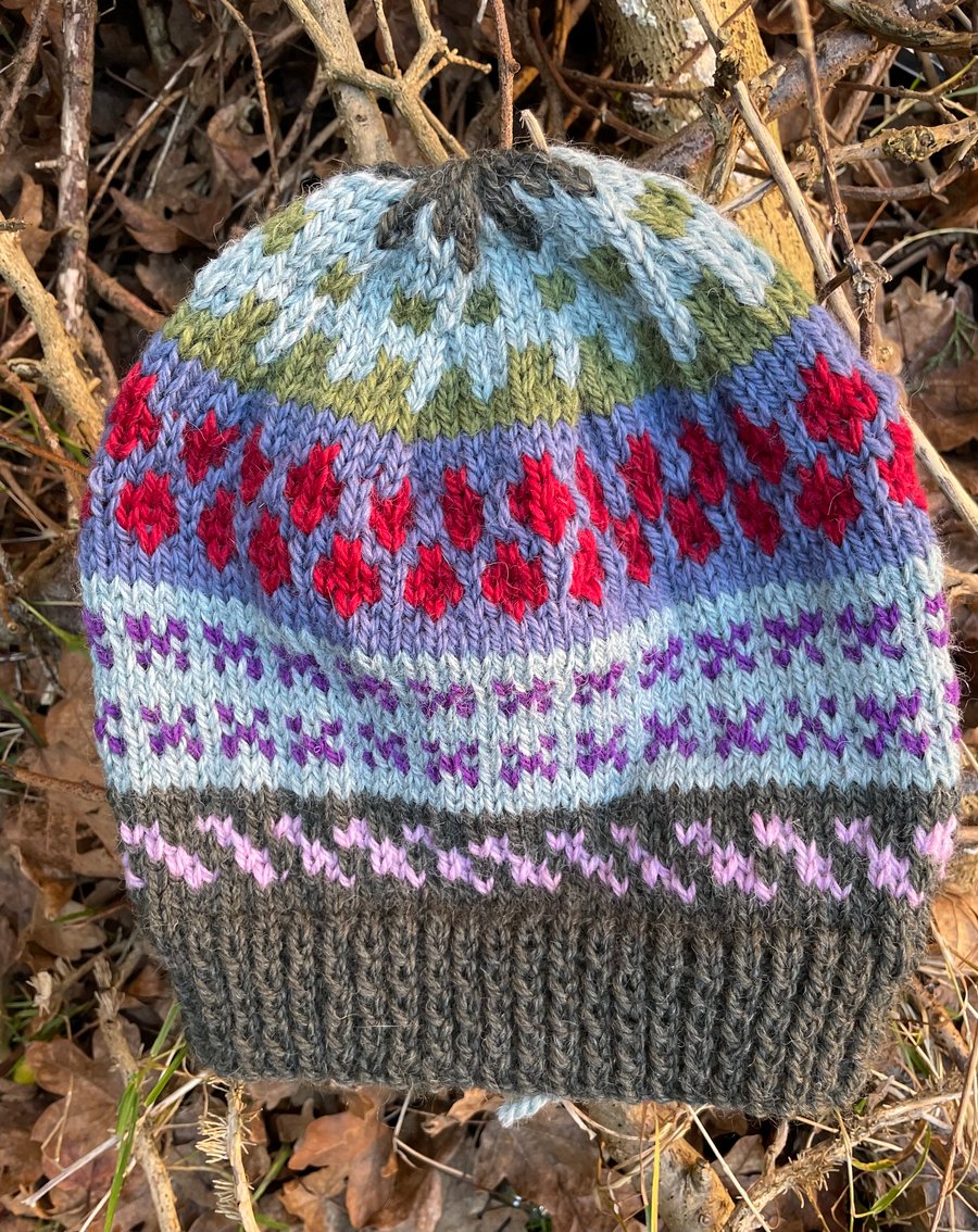 Hand knitted Wool hat (code 3)