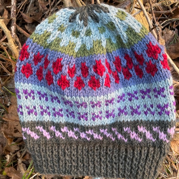 Hand knitted Wool hat (code 3)
