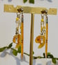 Pencil & Shaving Earrings - Cute Artist Crafts Stationery Dangle Bead Jewellery - Image 4