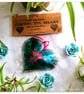 Small Orange Metal Heart Hanging Decoration. Made from a coffee tin. - Image 3