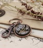 Copper Wedding Anniversary Gift for Husband - Handmade Steampunk Keychain - Image 5