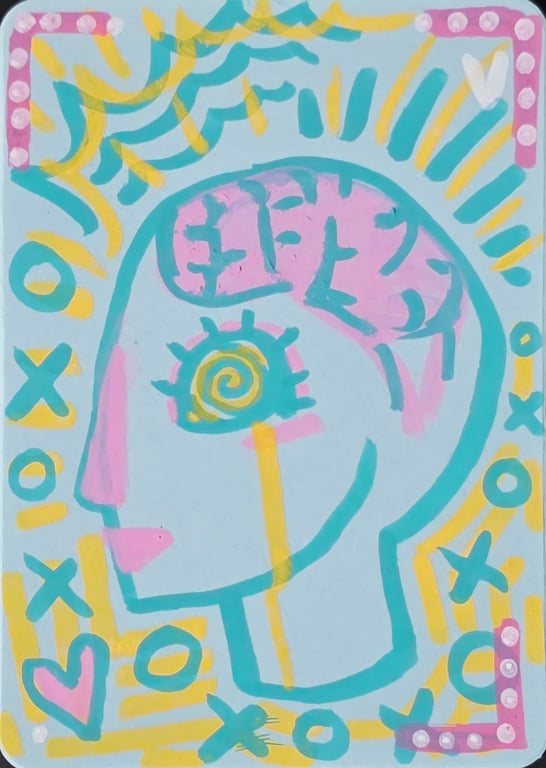 It's all in your head - Surreal Series 1 - ACEO