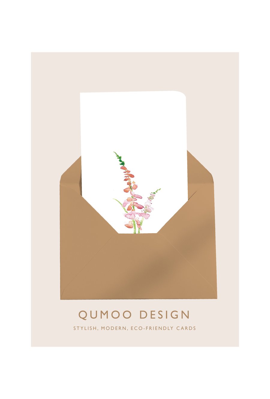 Snapdragon flowers Greetings Card (QM 224)