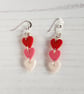 Hearts dangle stack Modern earrings - Image 3