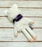 Scarf Mouse Tiny Art Doll Purple - Image 8