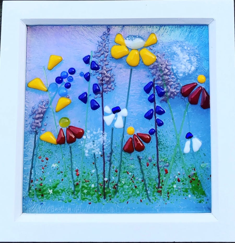 Fused glass wall art 