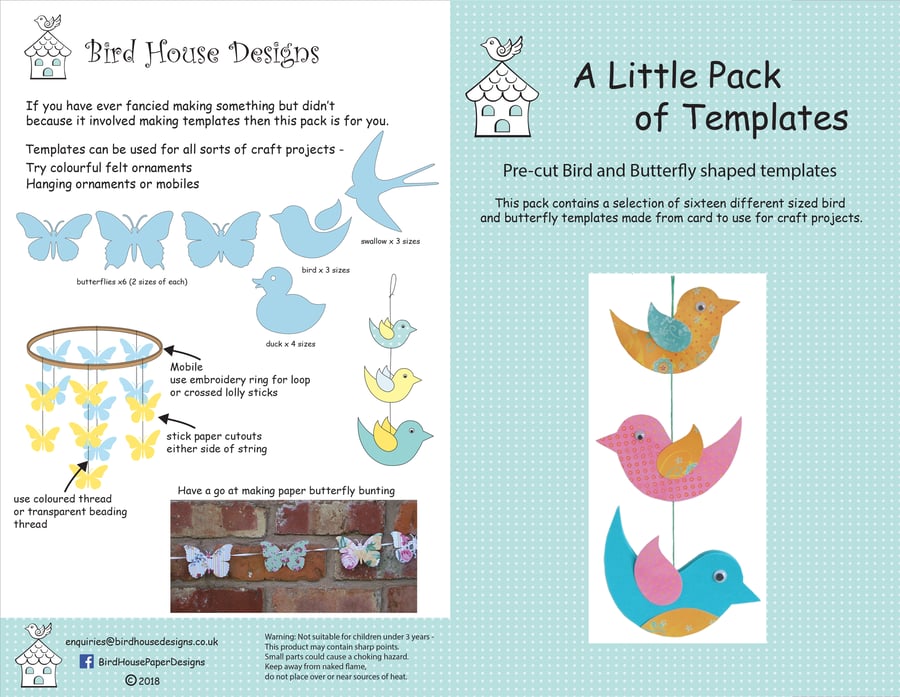 Bird and Butterfly Templates