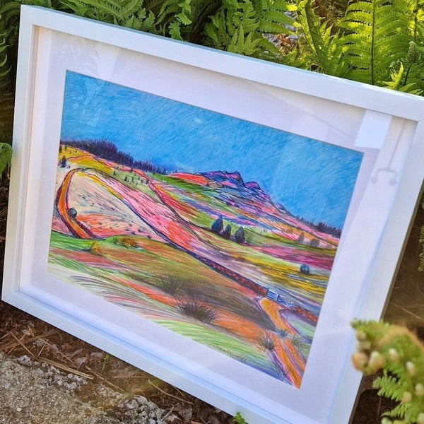 'Dartmoor Day' Original Abstract Landscape by Jackie Reynolds