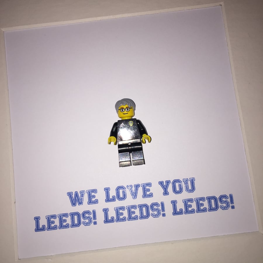 LEEDS UNITED - MARCELO SPECIAL - Framed custom Lego minifigure