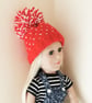 KNITTING PATTERN PDF Festive Beanie for Doll - Image 3