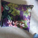 Purple flower cushion 