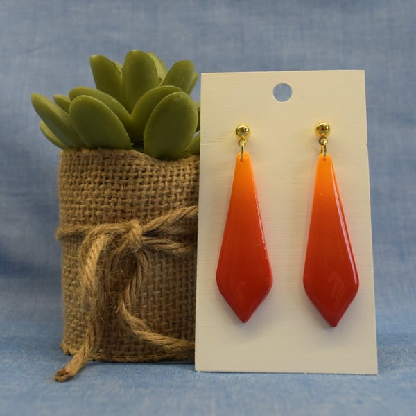 Modern Point Drop Earrings