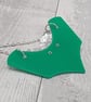 Recycled Aluminium Drink Can, Green Acrylic Shape Necklace Pendant - Image 5