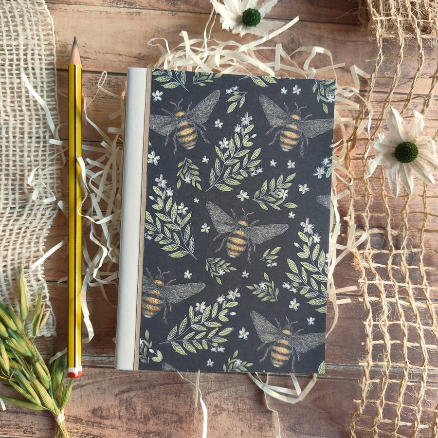 Bee Notebook - Lined - A6