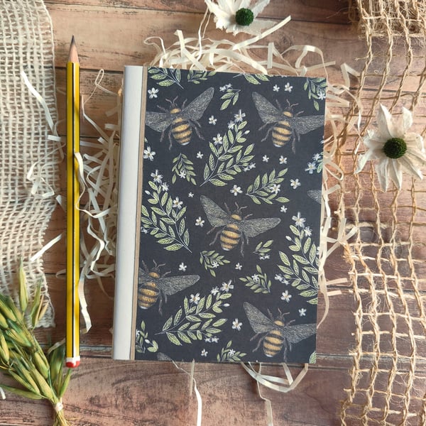 Bee Notebook - Lined - A6