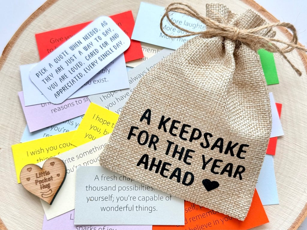 A Keepsake For The Year Ahead, 31 Messages, Positive Inspirational Quote Gift