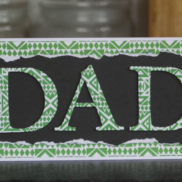 DAD handmade card for Father's Day or Birthday