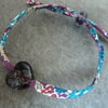 liberty fabric adjustable bracelet