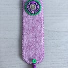 Hand Embroidered Scottish Bookmark 