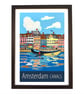 Amsterdam travel poster print by Artist Susie West