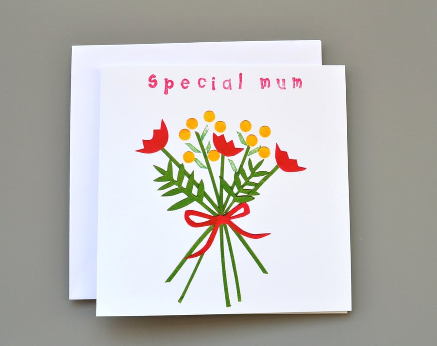 Special Mum Mother's Day Bouquet Card