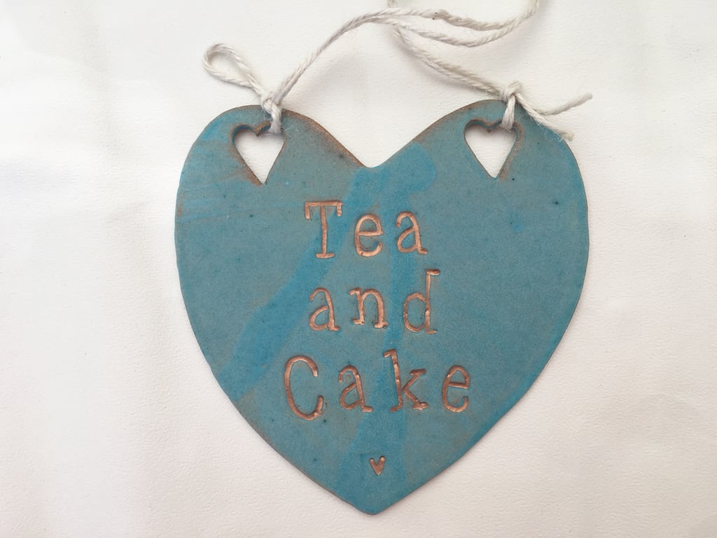 Handmade Ceramic novelty hanging board, home decor, stoneware pottery