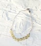 Sterling Silver Bracelet - Faceted Lemon Glass Beads  - Image 2