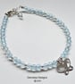 Designer Sky Blue Topaz Butterfly Sterling Silver Bracelet  - Image 4