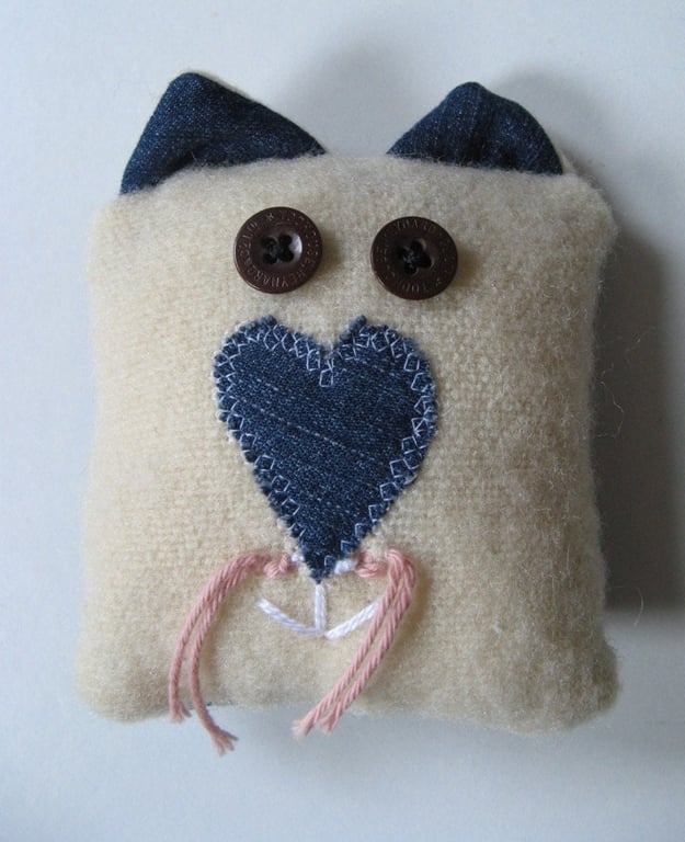 Little Friendly Cat Cushion.