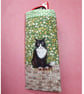 Glasses case - black and white cat on wall - Image 2