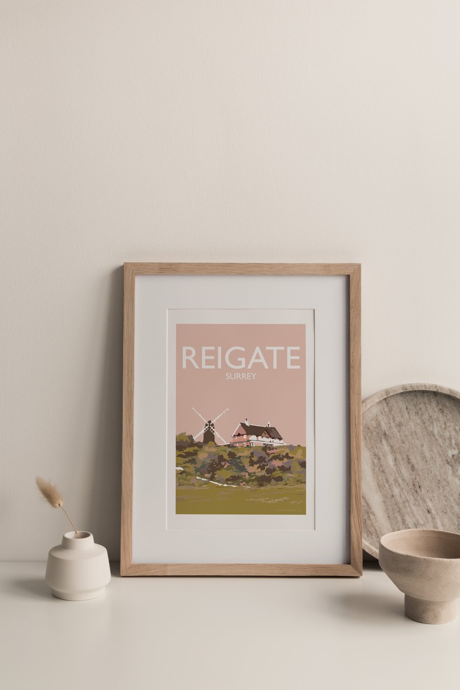 Reigate Heath, Surrey Giclee Travel Print (unframed)