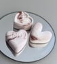 Handmade Essential Oil Diffuser Hearts Set of 3 Eco Friendly Aroma Stones Gift