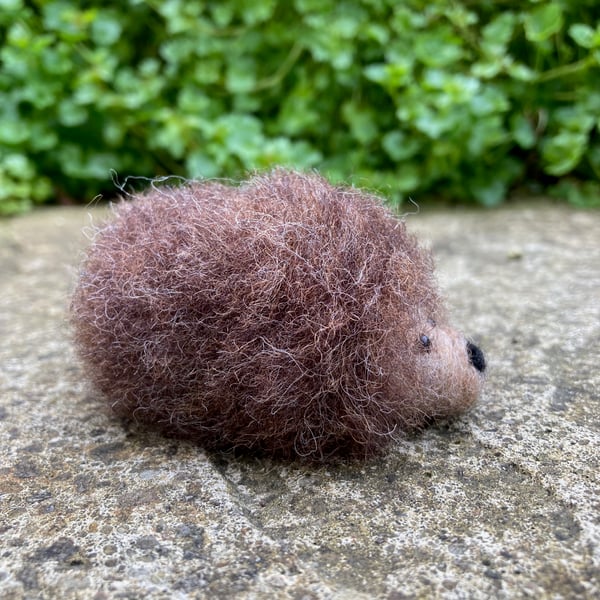  Hedgehog, mini needle felted woollen sculpture