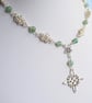 Witch Knot and Aventurine Necklace, Pagan Jewellery - Image 2