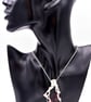 Stained seaglass pendant, Gaudi style pendant - Image 1
