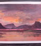Winter Sunset,  Derwentwater Original Acrylic painting 