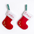 Personalised mini felt stocking 