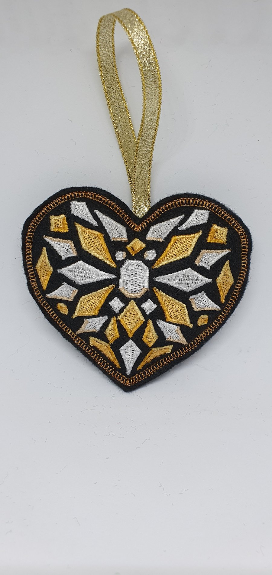 Bejeweled Christmas ornaments Black