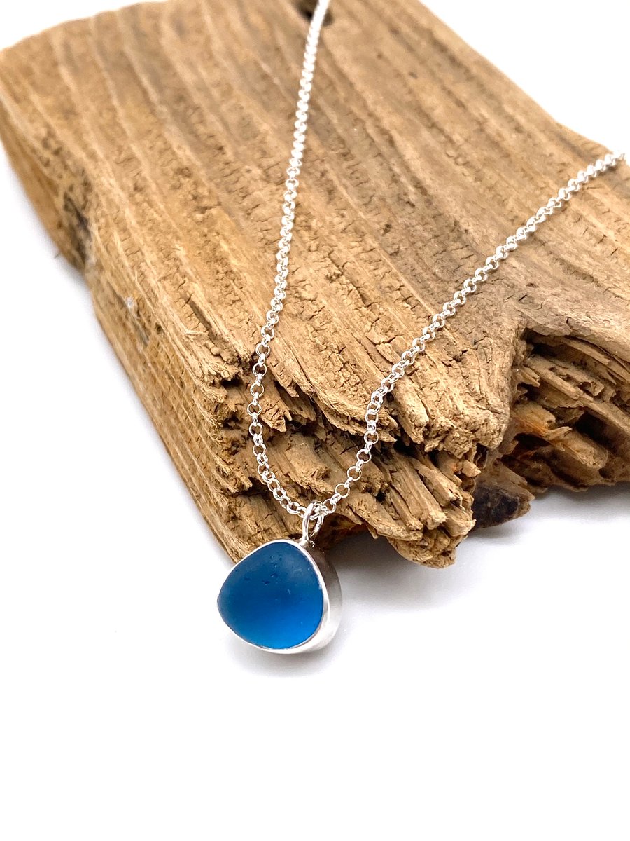 Deep As The Sea Glass Necklace 