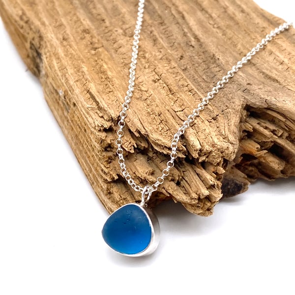 Deep As The Sea Glass Necklace 