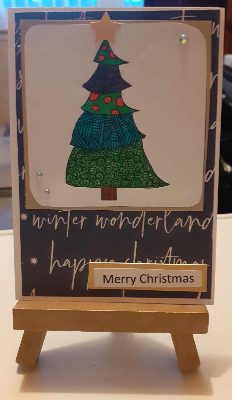 Modern Christmas Tree Card