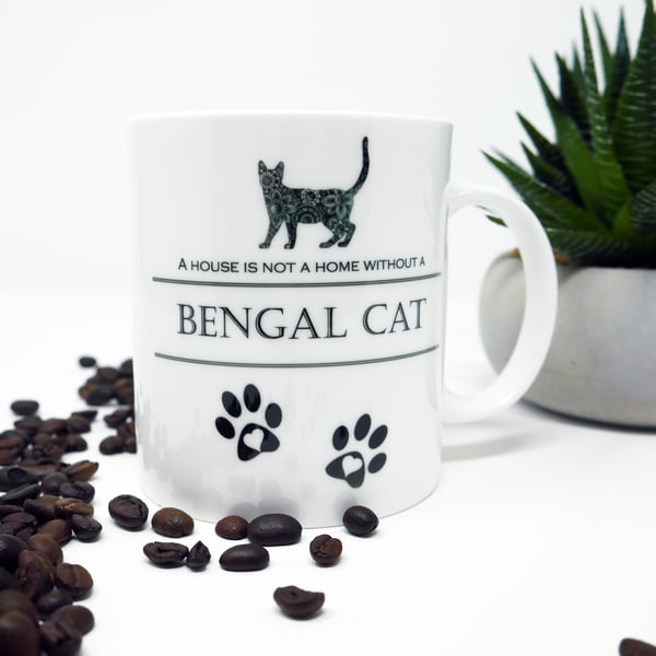 Bengal, Bengal Cat, Cat, Cat Lover, Cat Gift, Coffee Mug, Bone China, Birthday, 
