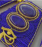 Egyptian Cleopatra Beaded Lapis Lazuli & Agate Full Collar Statement Necklace - Image 5