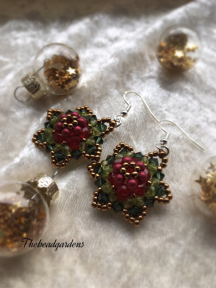 Big Christmas earrings 